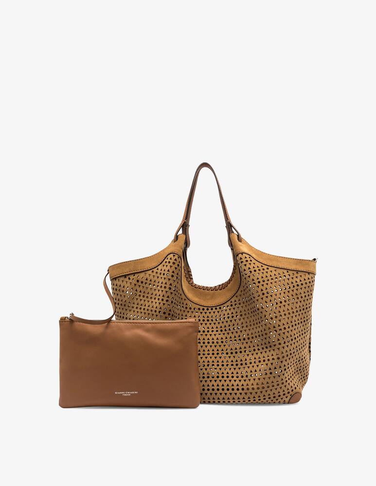 rinascente Gianni Chiarini Firenze Shopper traforata in suede Dua