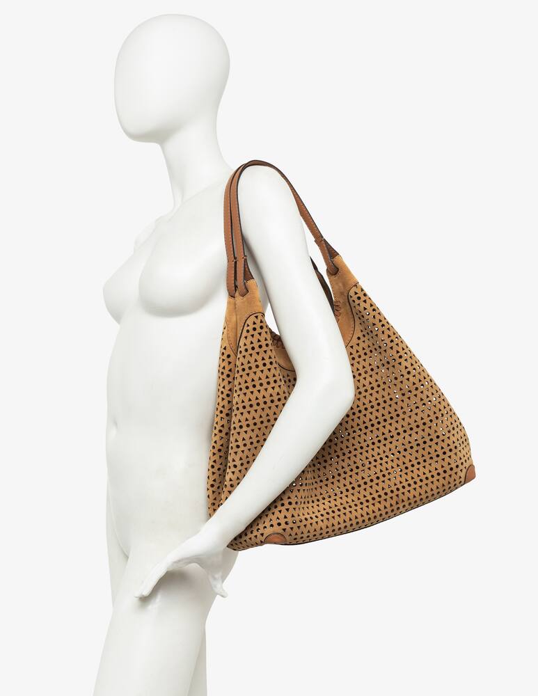 rinascente Gianni Chiarini Firenze Shopper traforata in suede Dua