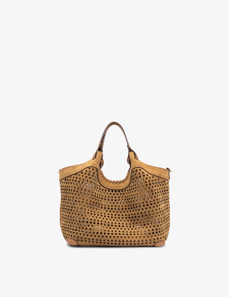 rinascente Gianni Chiarini Firenze Borsa traforata in suede