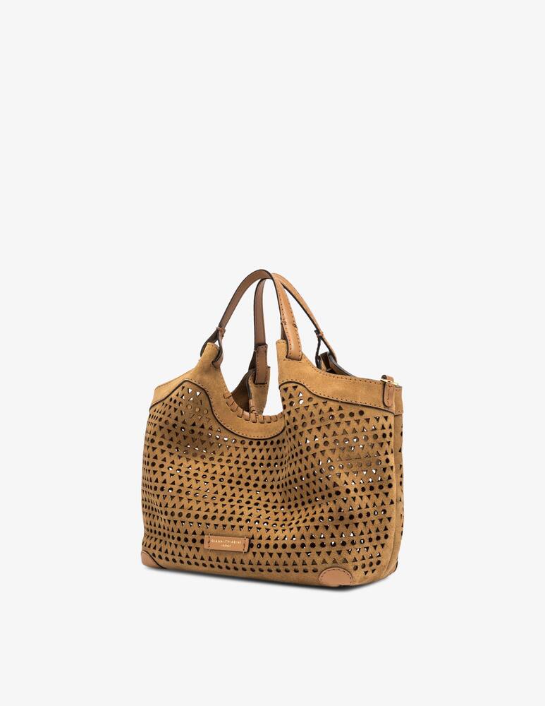 rinascente Gianni Chiarini Firenze Borsa traforata in suede
