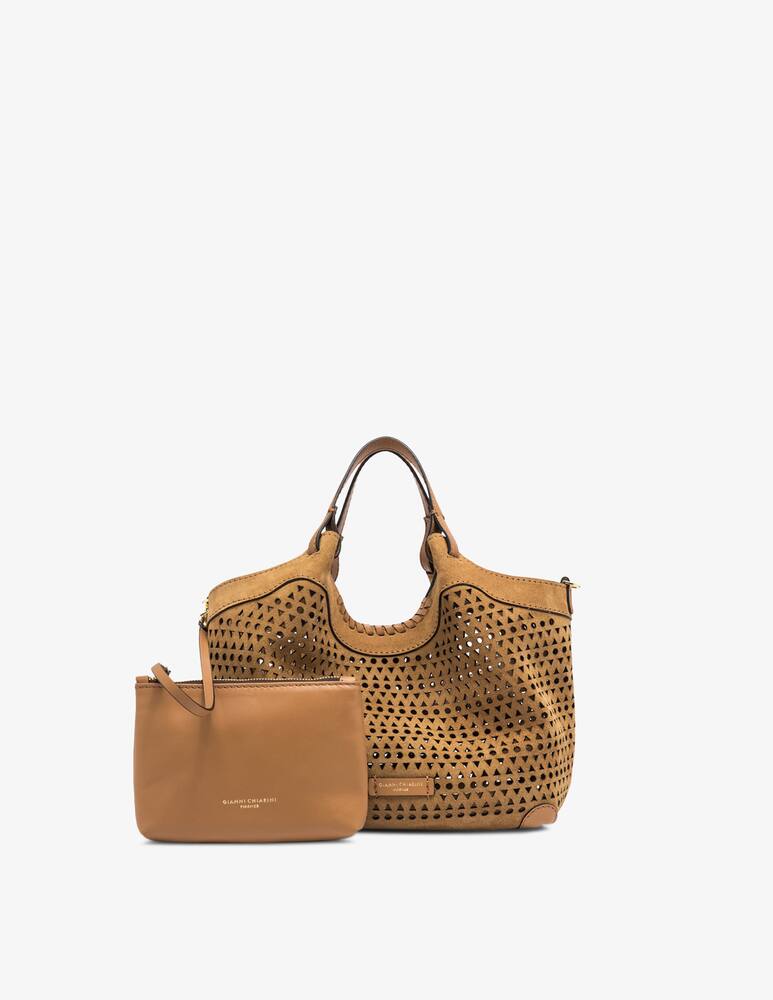 rinascente Gianni Chiarini Firenze Borsa traforata in suede