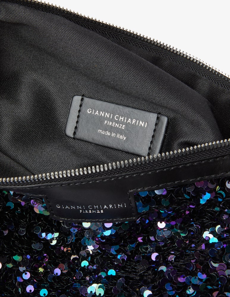 Gianni Chiarini Firenze Pochette con paillettes Marcella Club - Nero - immagine 4 Gianni Chiarini Firenze Pochette con paillettes Marcella Club - Nero - immagine 4
