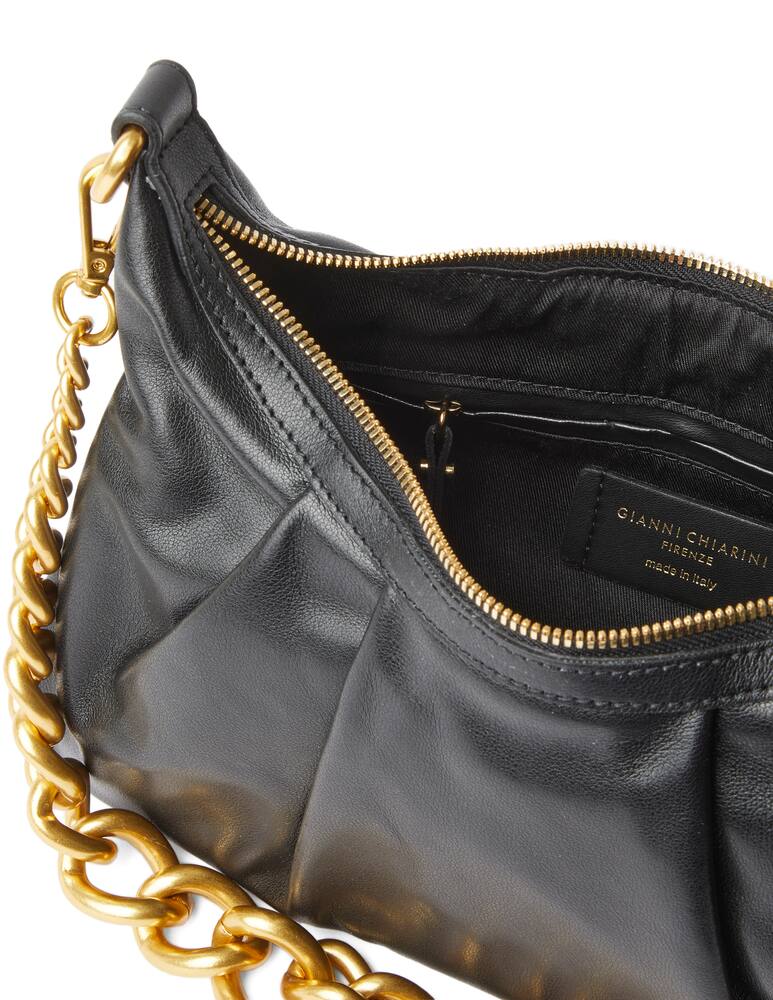 rinascente Gianni Chiarini Firenze Bonnie hobo leather shoulder bag - black