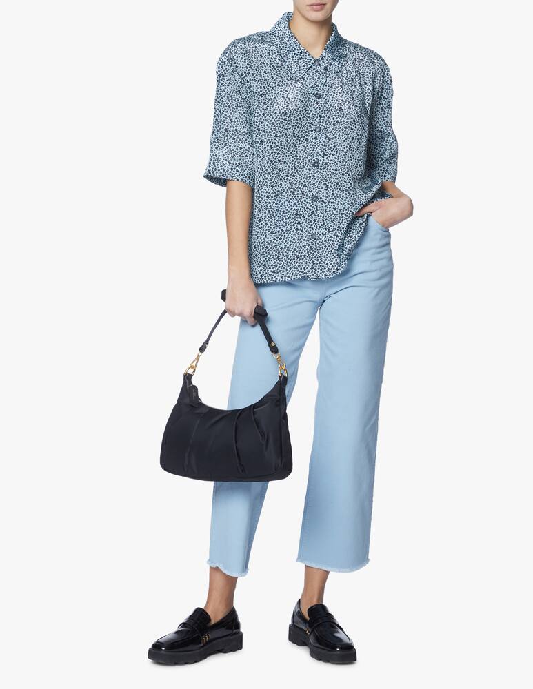 rinascente Gianni Chiarini Firenze Bonnie hobo nylon shoulder bag - black