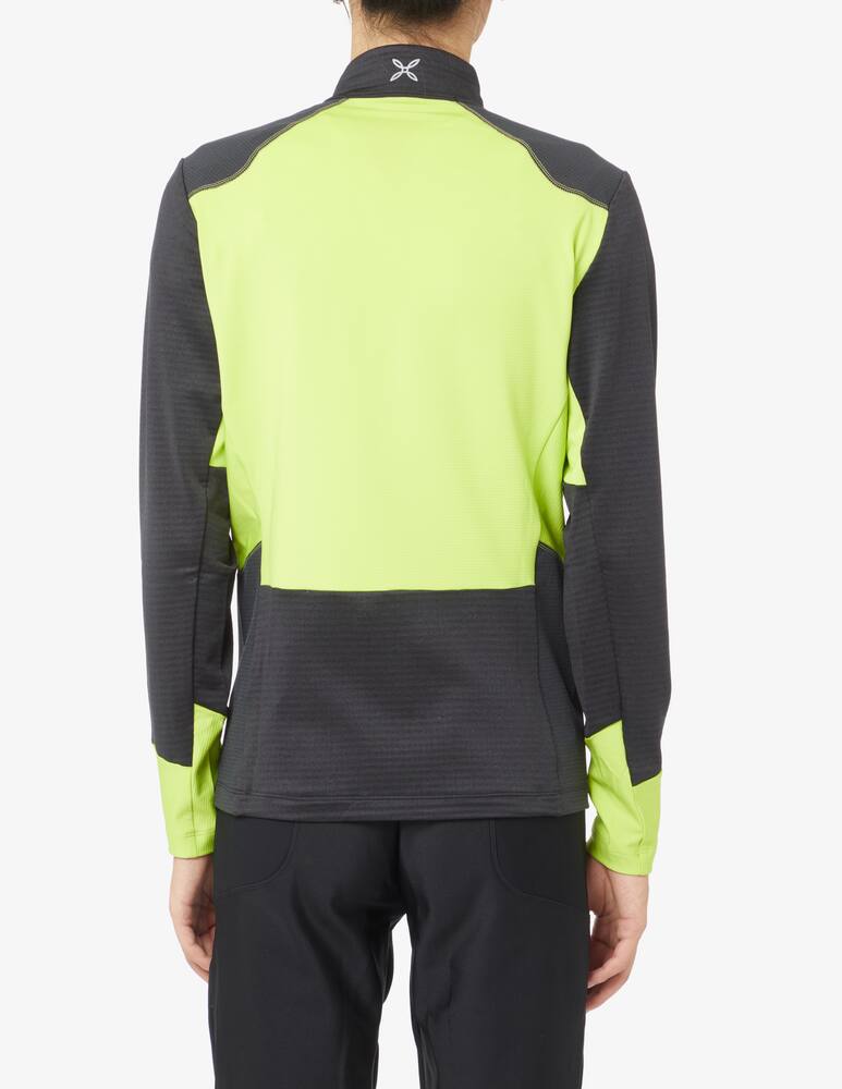 rinascente MONTURA Thermal grid chest pocket mzip sweater - Black