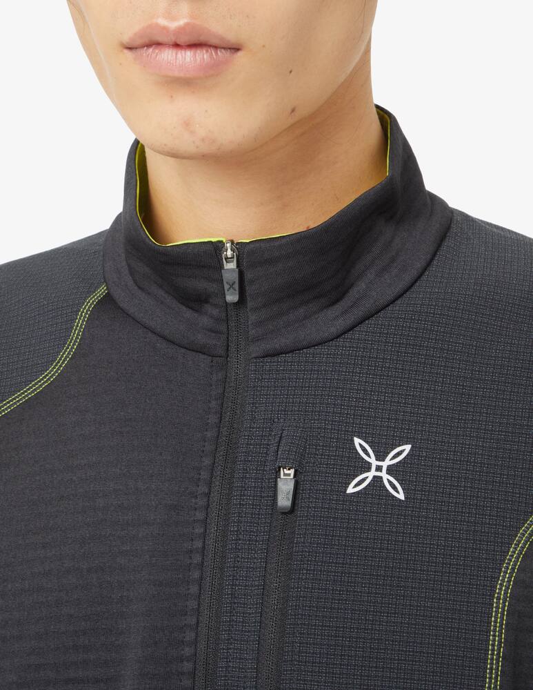 rinascente MONTURA Thermal grid chest pocket mzip sweater - Black