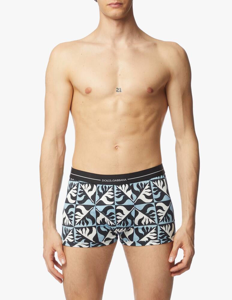rinascente Dolce & Gabbana Parco dei principi print logo boxer
