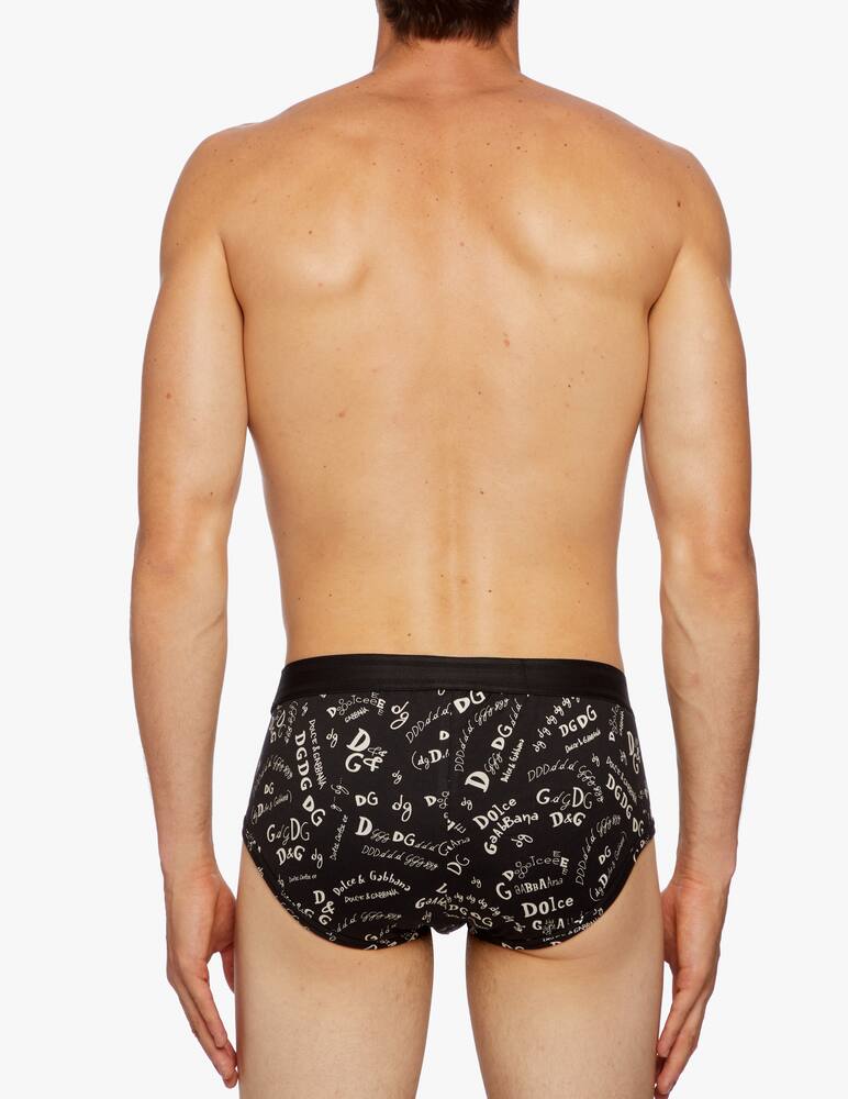 rinascente Dolce & Gabbana Slip brando in cotone stampa scritte