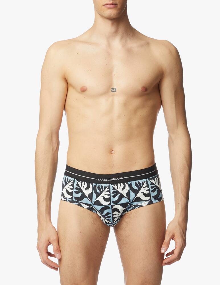 rinascente Dolce & Gabbana Slip con logo stampa parco dei principi