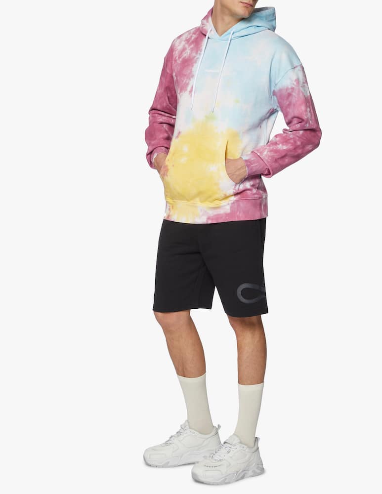 rinascente Propaganda Ribs tye die hoodie