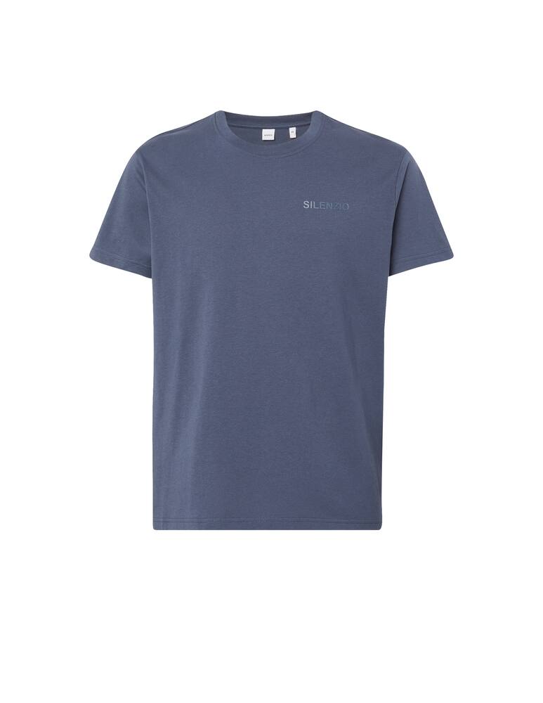 rinascente Aspesi T-shirt roundneck with printed  "SILENZIO" slim fit