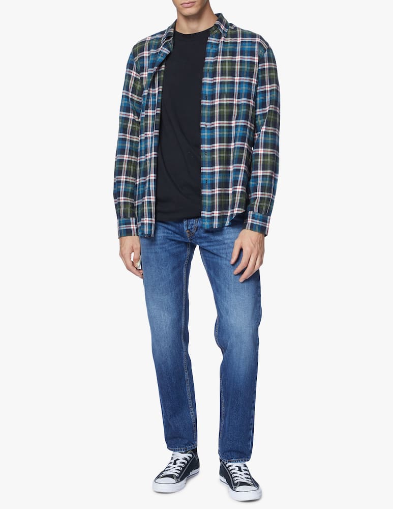 rinascente Aspesi Indian check botton down shirt