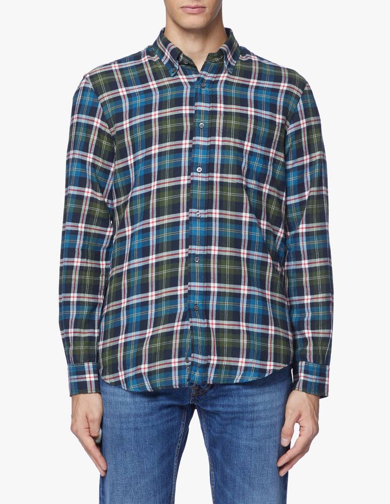 rinascente Aspesi Indian check botton down shirt