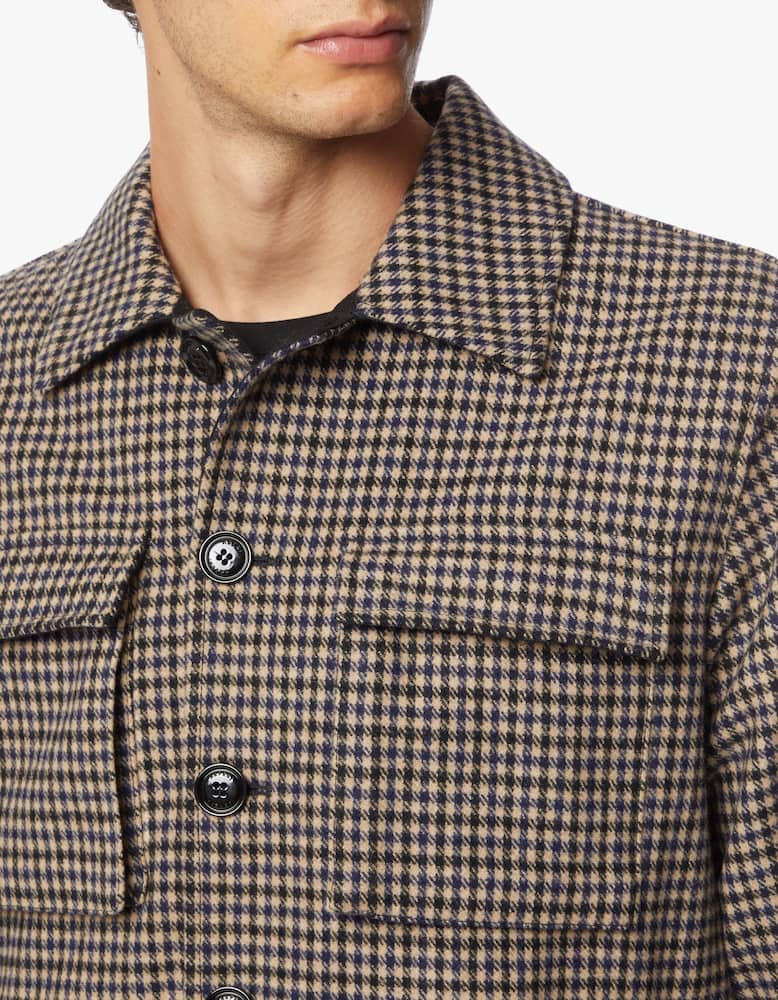 rinascente Aspesi Tiger check overshirt jacket