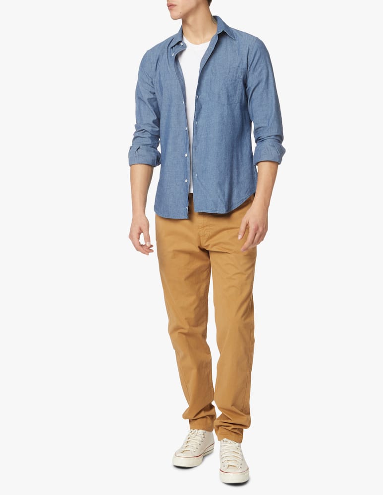 rinascente Aspesi Chambray long sleeve shirt - blue