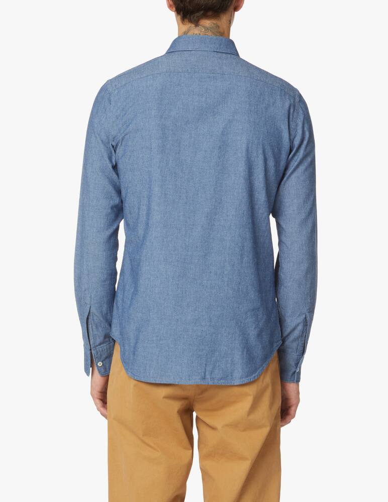 rinascente Aspesi Chambray long sleeve shirt - blue