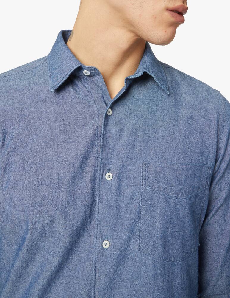 rinascente Aspesi Chambray long sleeve shirt - blue