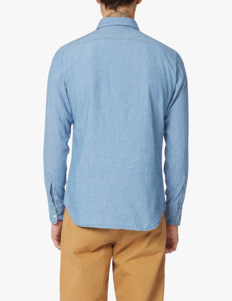 rinascente Aspesi Chambray long sleeve shirt - light blue
