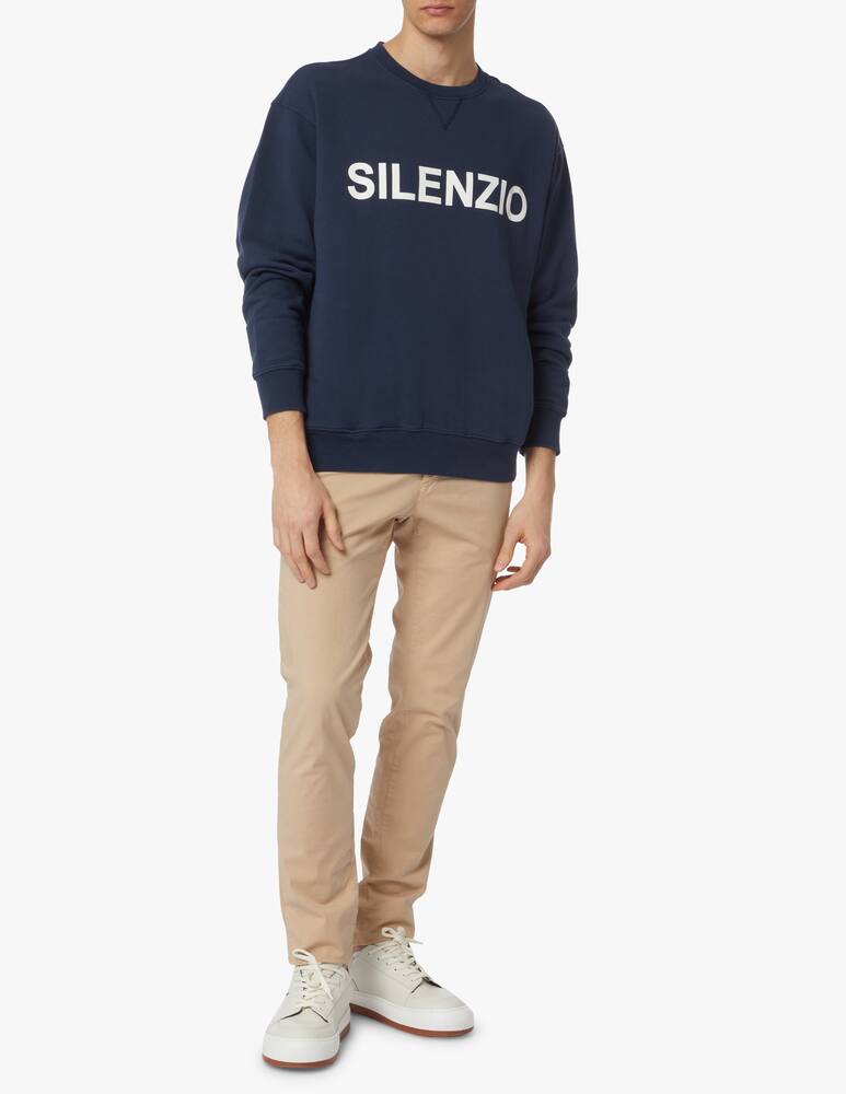 Aspesi Silence roundneck sweatshirt - blue - picture 2 Aspesi Silence roundneck sweatshirt - blue - picture 2
