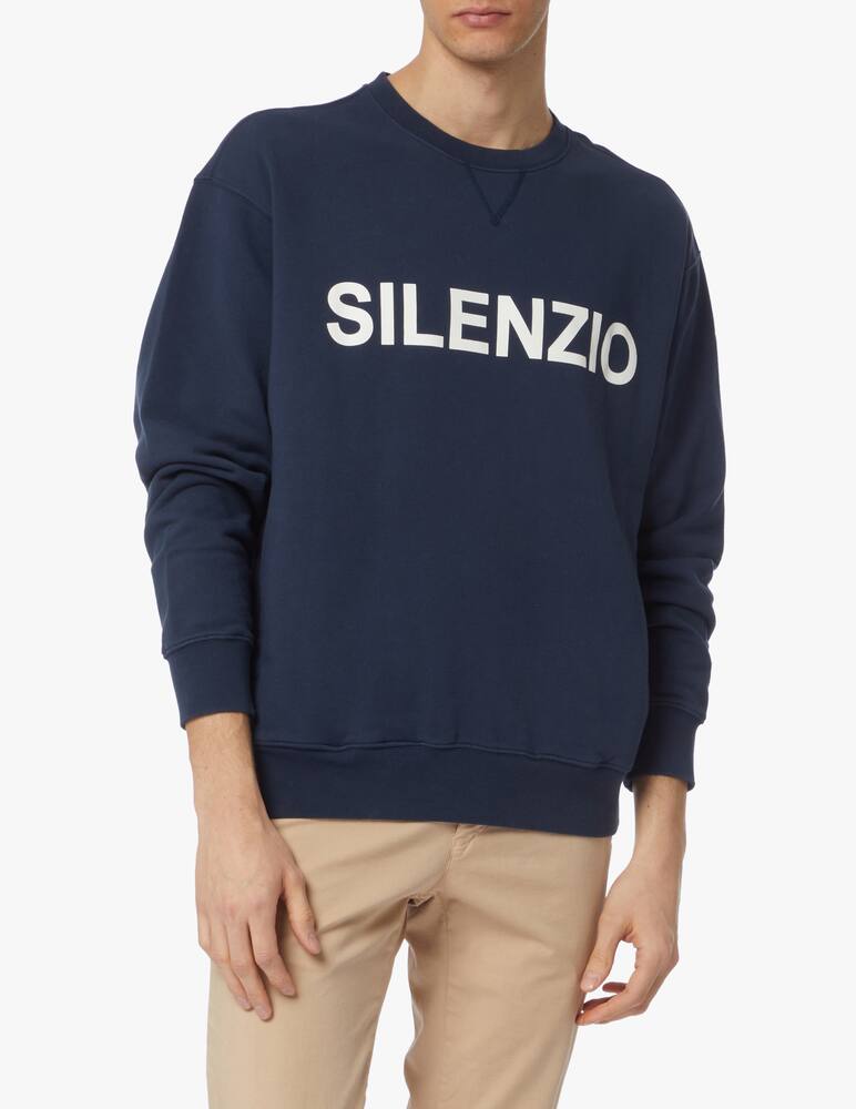 Aspesi Silence roundneck sweatshirt - blue - picture 1 Aspesi Silence roundneck sweatshirt - blue - picture 1