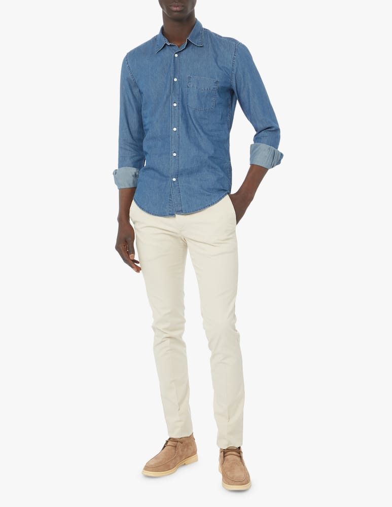 rinascente Aspesi Denim long sleeve shirt - blue