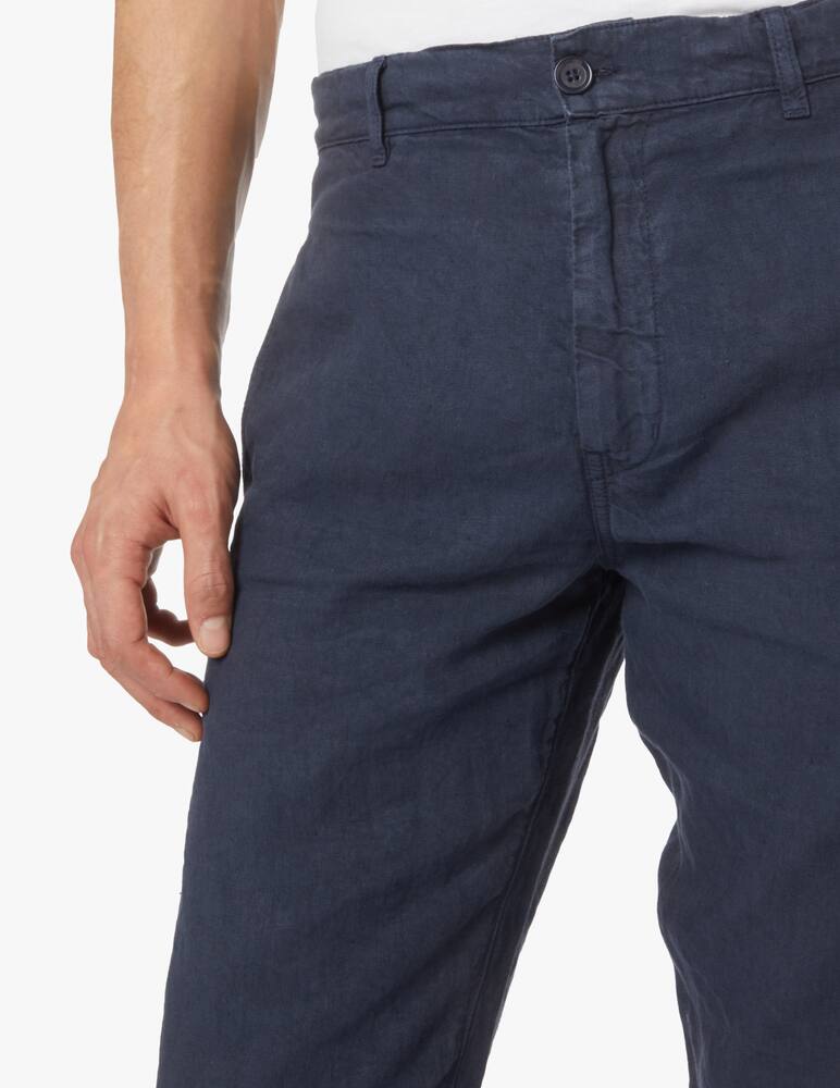 rinascente Aspesi Pantalone panama in lino - blu