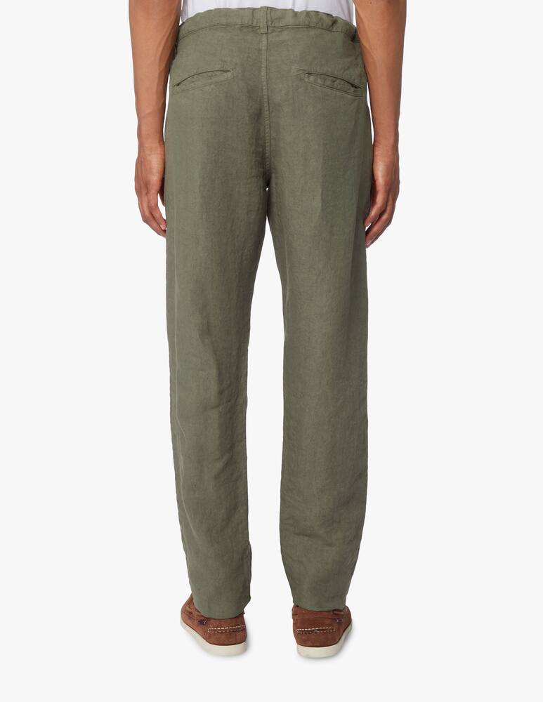 rinascente Aspesi Panama linen pant - green