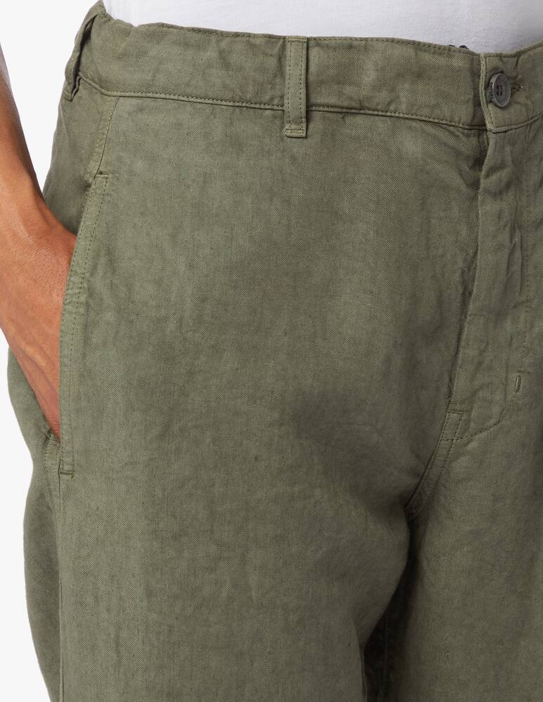 rinascente Aspesi Panama linen pant - green