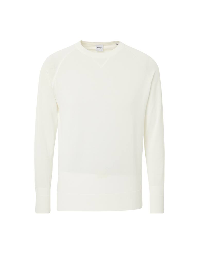 rinascente Aspesi Roundneck cotton knitwear - white