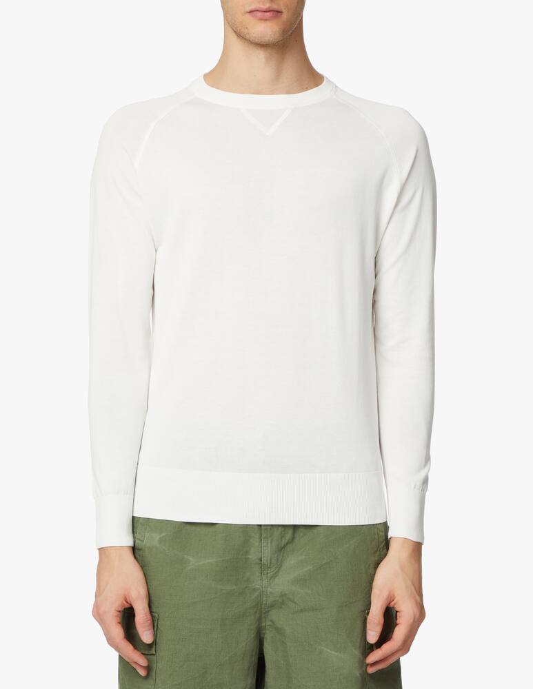 rinascente Aspesi Roundneck cotton knitwear - white