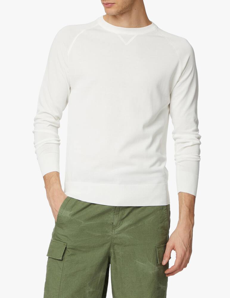 rinascente Aspesi Roundneck cotton knitwear - white