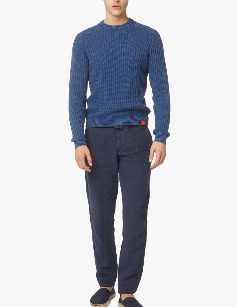 rinascente Aspesi M427 ribbed long sleeve sweater - blue