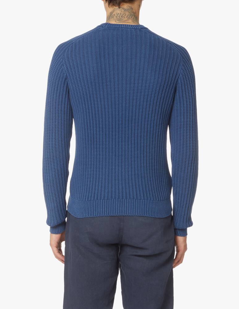 rinascente Aspesi M427 ribbed long sleeve sweater - blue