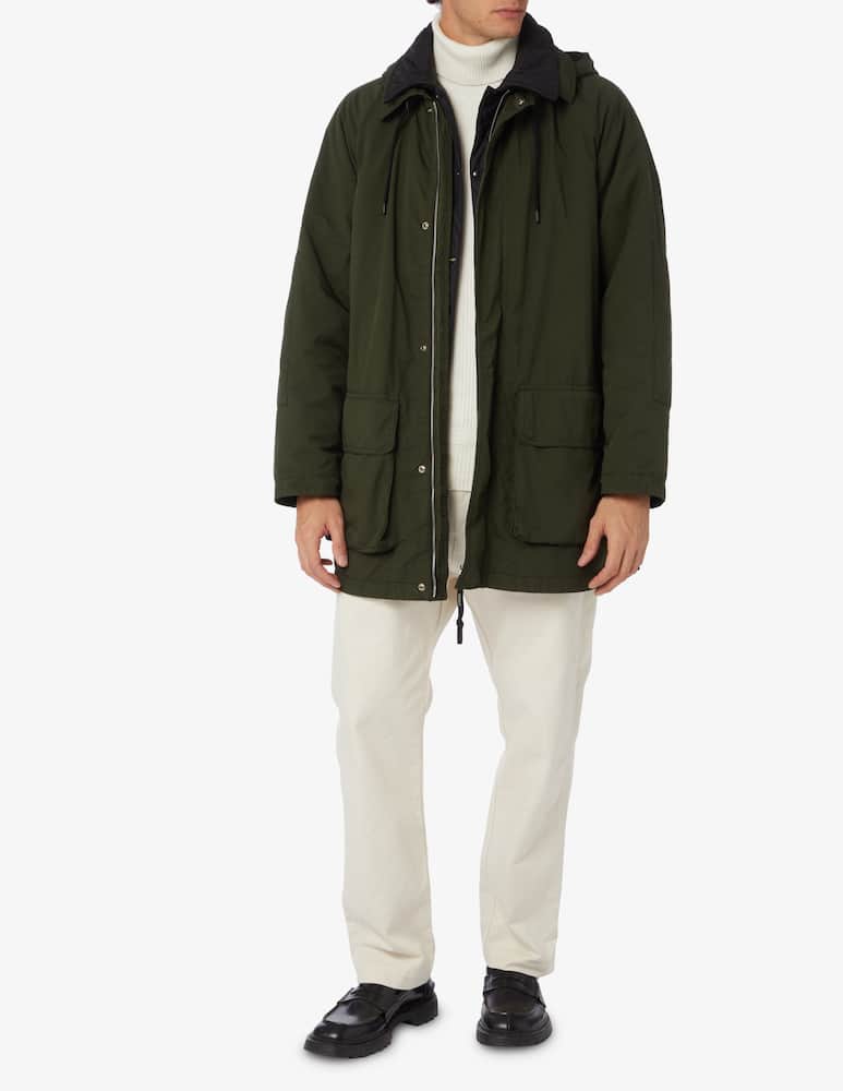 Parka Lungo Con Cappuccio Stone Island 7100008 Taglia L Colore BLEU - Livio Sport