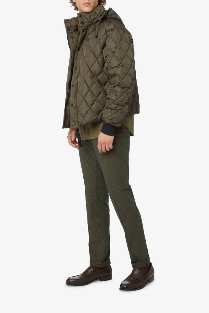 rinascente Aspesi Quilted hooded jacket - Green