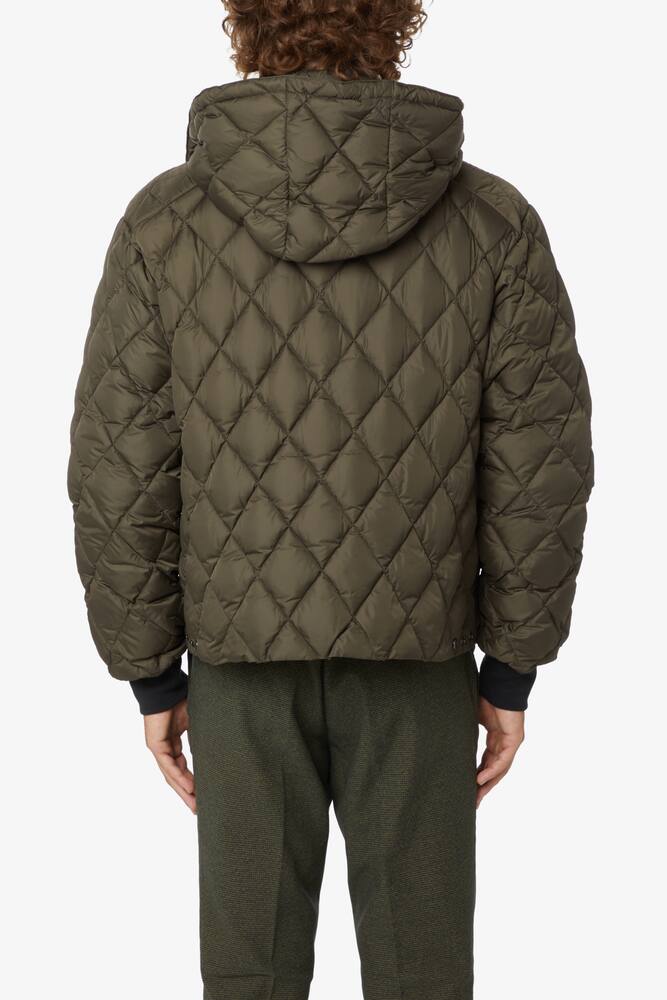 rinascente Aspesi Quilted hooded jacket - Green