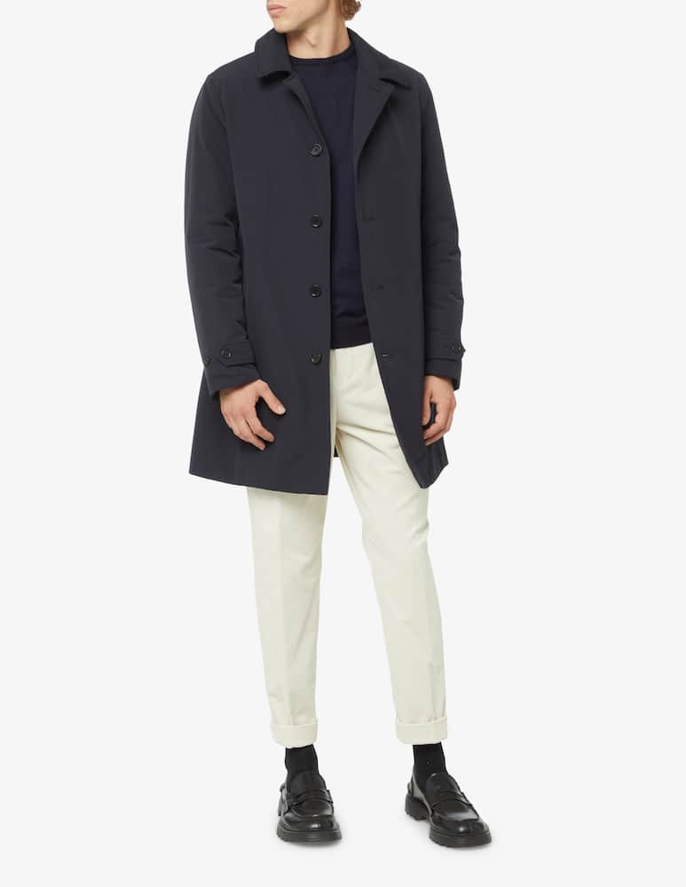 rinascente Aspesi Cotton blend vodka raincoat - Blue