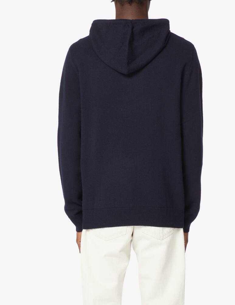 rinascente Aspesi Felpa con cappuccio in lana merino - Blu