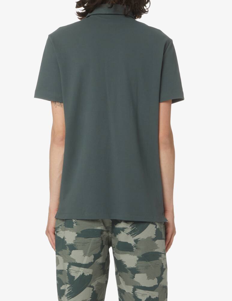 rinascente Armani Exchange Basic piquet short sleeve polo - green
