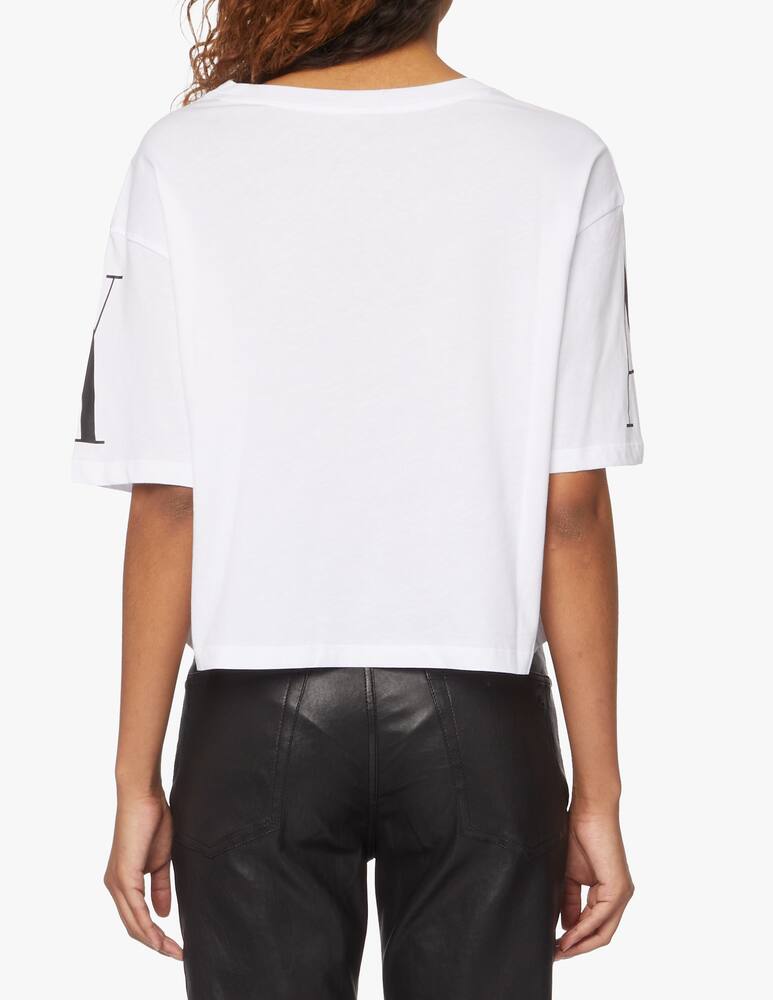 rinascente Armani Exchange Cotton crop t-shirt - white
