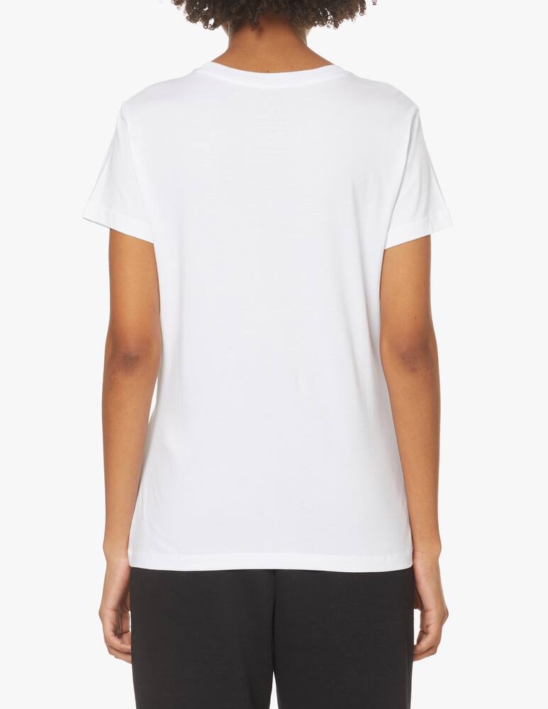 rinascente Armani Exchange T-shirt in cotone con logo - bianco
