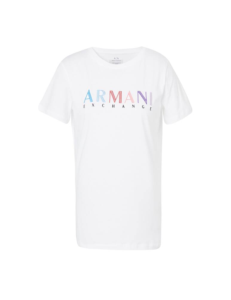 rinascente Armani Exchange Cotton t-shirt with logo - white
