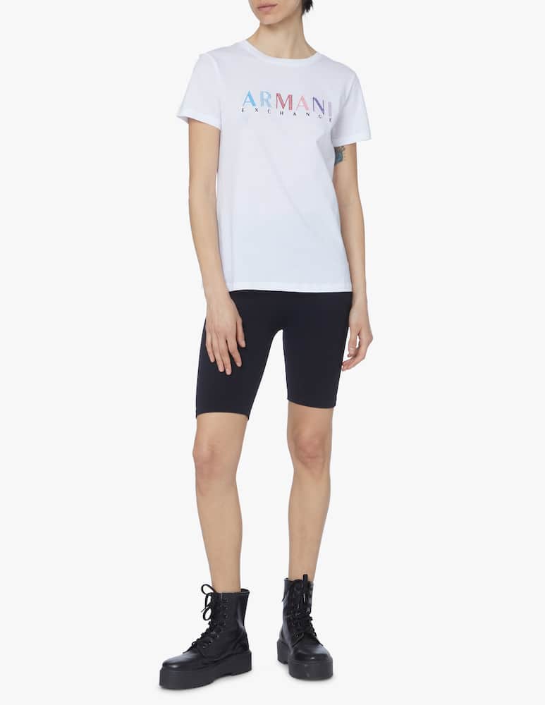 rinascente Armani Exchange Cotton t-shirt with logo - white