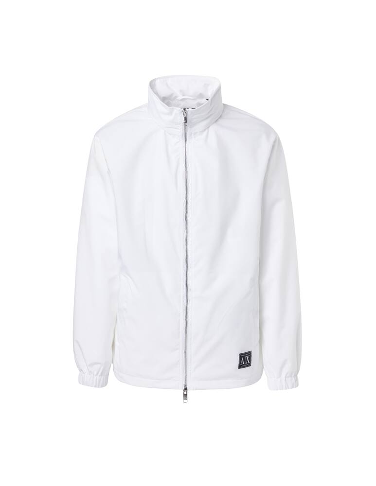 rinascente Armani Exchange Giacca con cappuccio nylon genderless - bianco