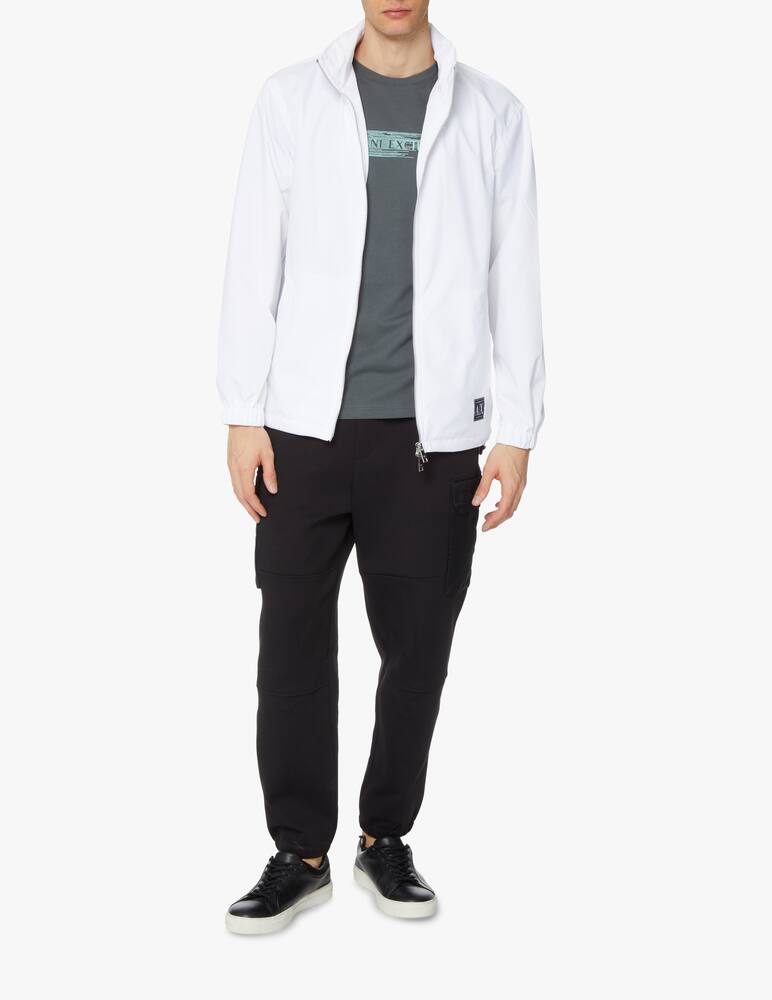 rinascente Armani Exchange Giacca con cappuccio nylon genderless - bianco
