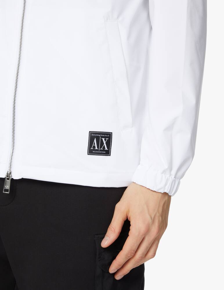 rinascente Armani Exchange Giacca con cappuccio nylon genderless - bianco