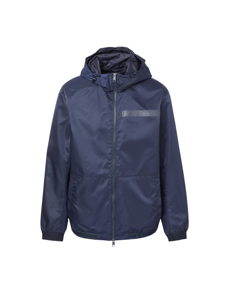 rinascente Armani Exchange Giacca con cappuccio nylon tape - blu