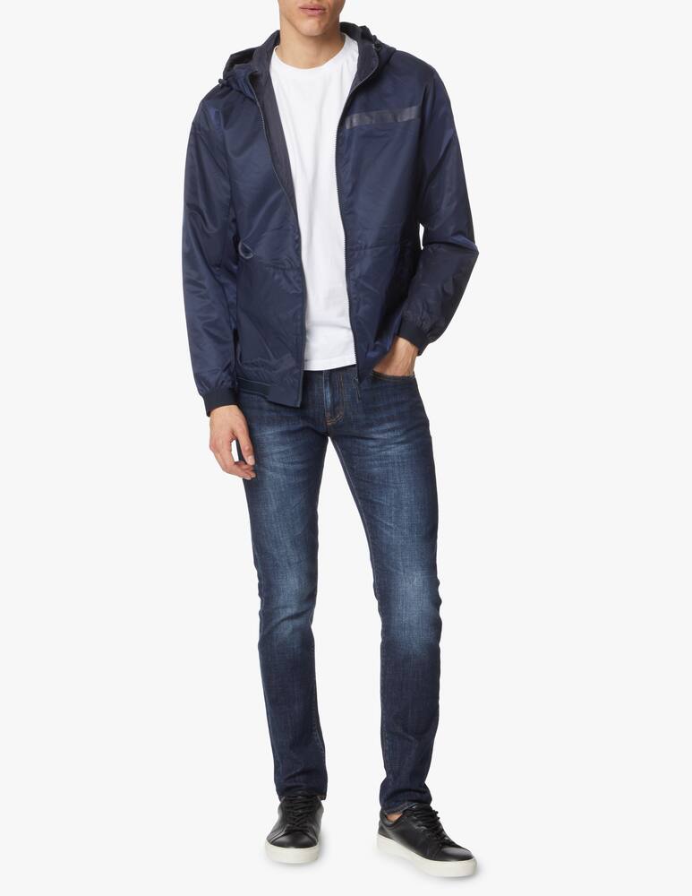 rinascente Armani Exchange Giacca con cappuccio nylon tape - blu