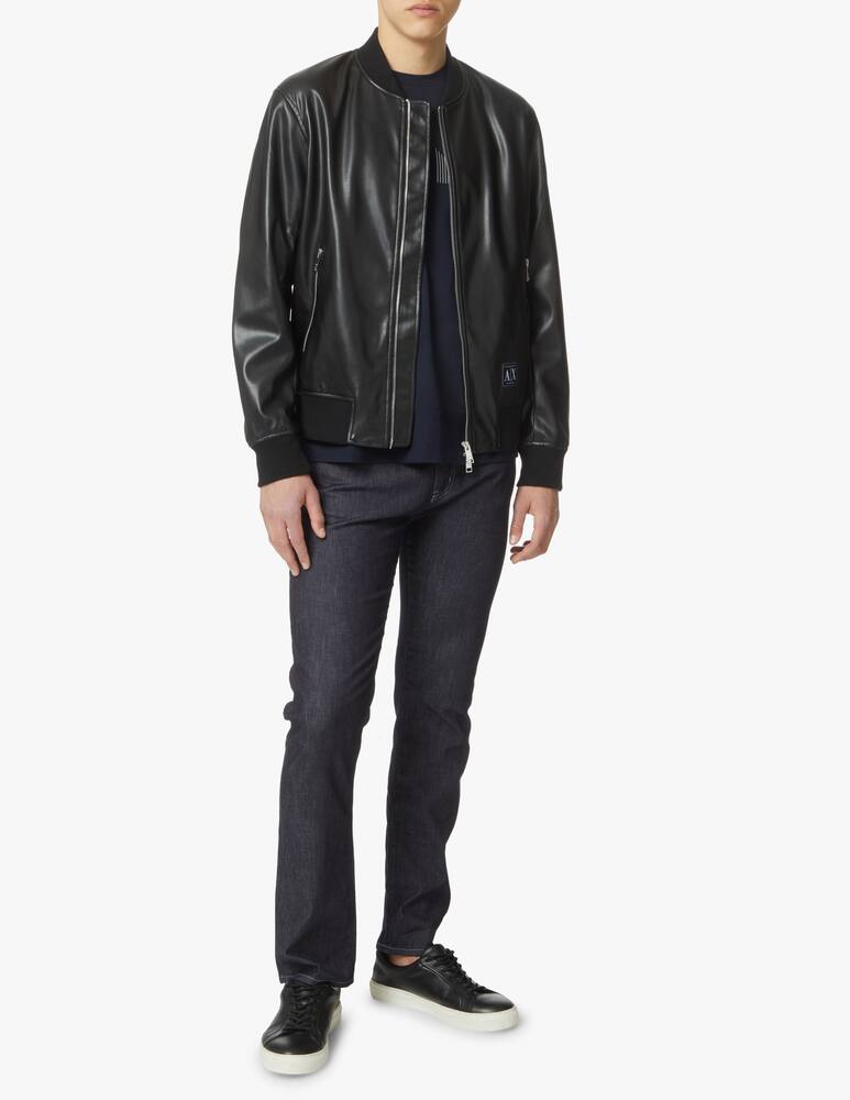 rinascente Armani Exchange Giacca bomber ecopelle genderless - nero