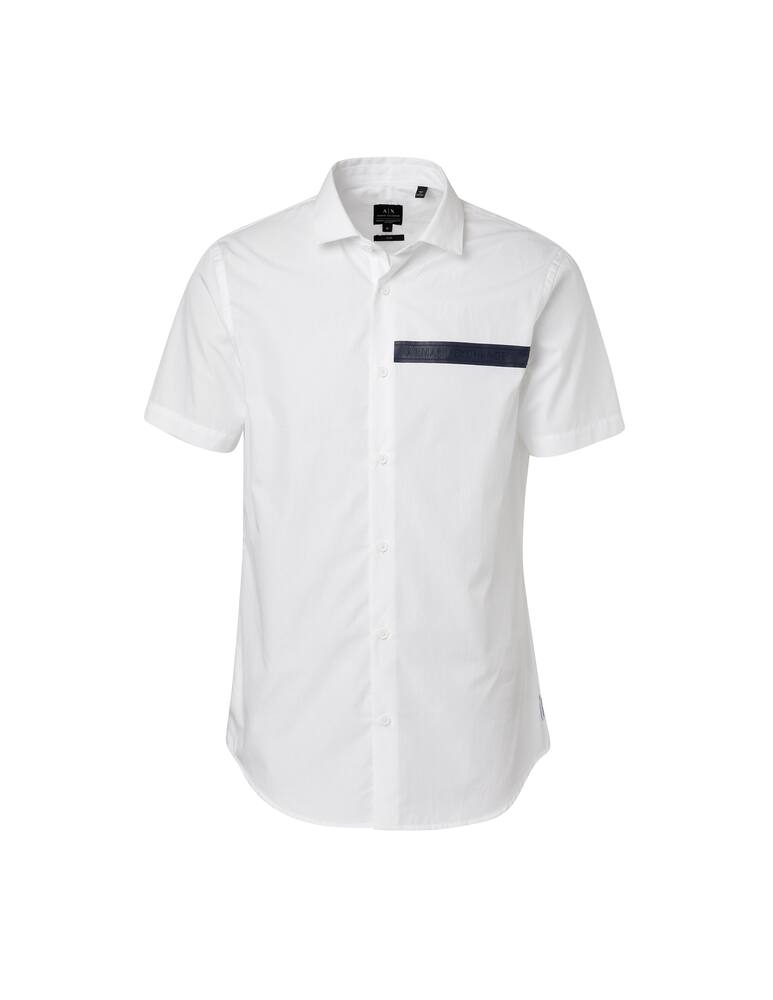 rinascente Armani Exchange Camicia manica corta tape - bianco